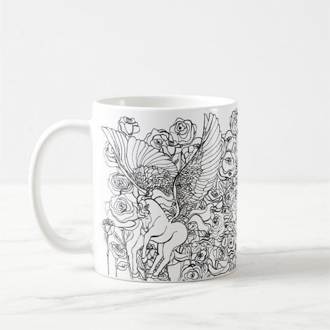 Reiner Pegasus Kaffeetasse (Links)