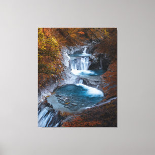 Reiner Wasserfall Stream Fantasy Landschaft Leinwanddruck