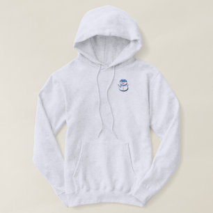 Reiner weißer Schneemann Hoodie