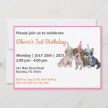 Reiner Welpe | Hunde Theme Boy First Birthday Part