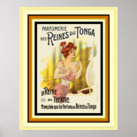Reines Du Tonga Parfum Publicité Française Poster
