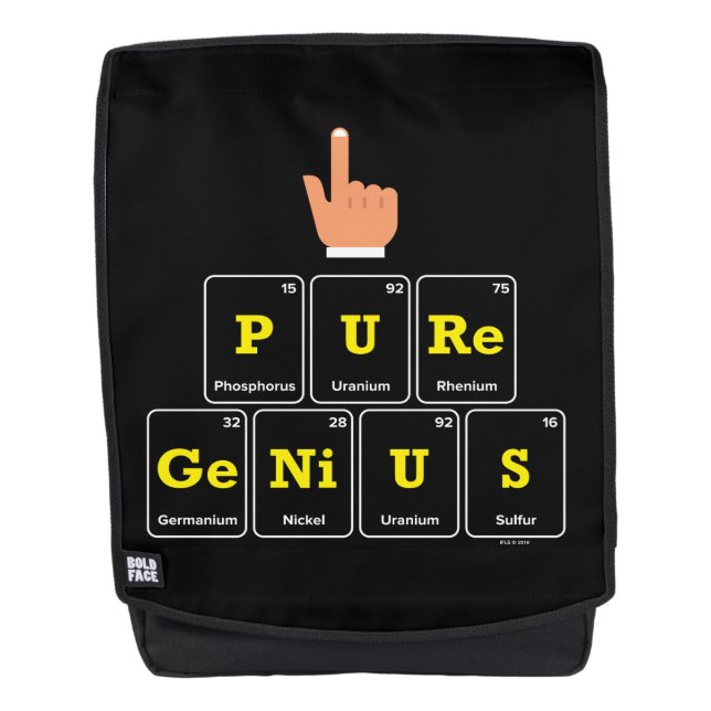 Reines Genie Rucksack (Vorderseite)