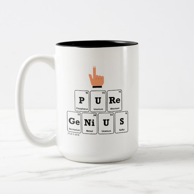 Reines Genie Zweifarbige Tasse (Links)