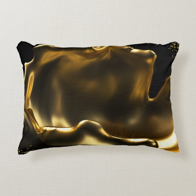 Reines Gold Dekokissen (Vorderseite)