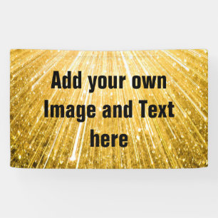 REINES GOLDduschen-Muster + Ihr Text/Foto Banner