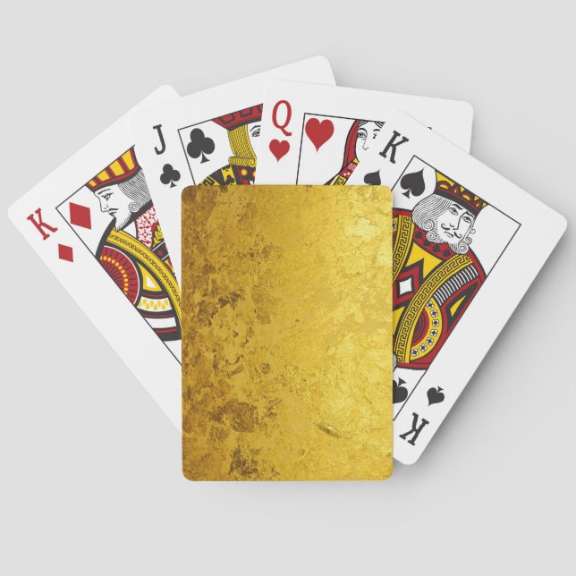 REINES GOLDmuster/Goldblatt Spielkarten (Rückseite)