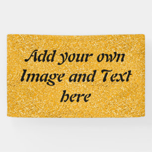REINES GOLDSpritzer-Muster + Ihr Text/Foto Banner