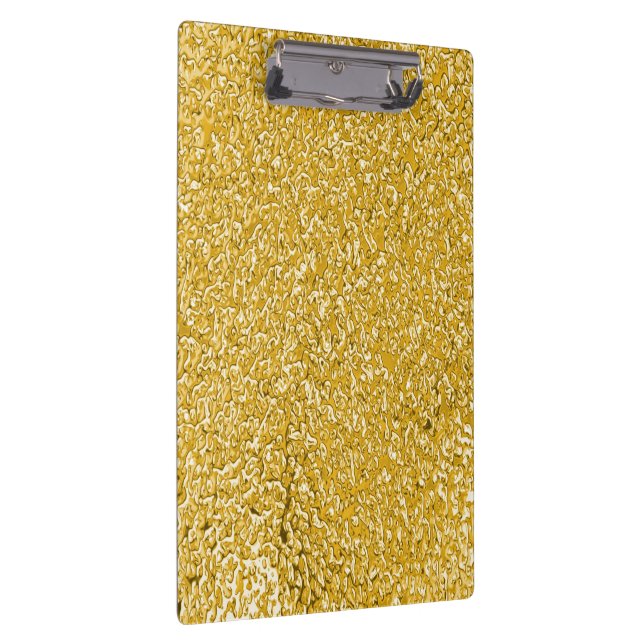 REINES GOLDSpritzer-Muster + Ihr Text Klemmbrett (Rechts)