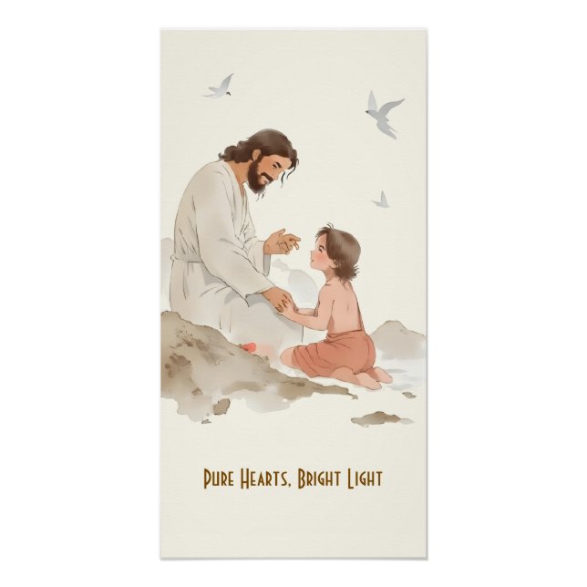 Reines Herz, helles Licht Poster (Vorderseite)