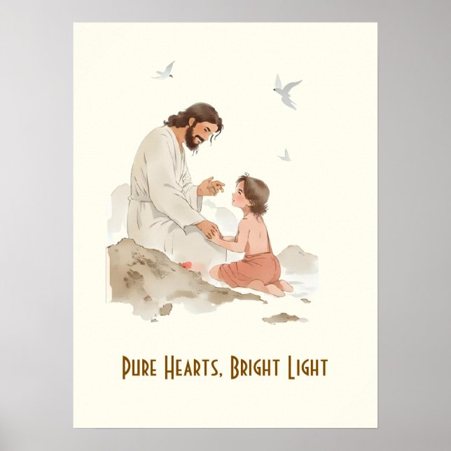 Reines Herz, helles Licht Poster (Vorne)