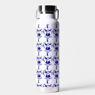 Reines Power Bodybuilding Grafik - Silhouette Fitn Trinkflasche