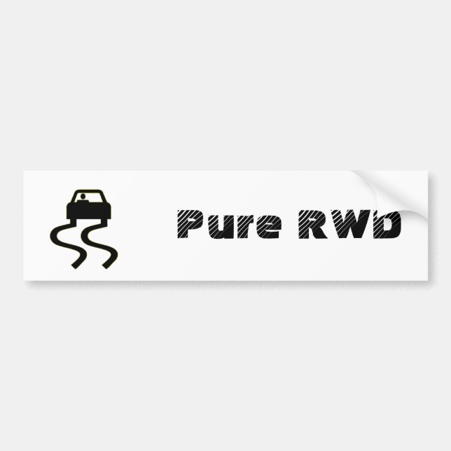 Reines RWD Autoaufkleber (Vorne)