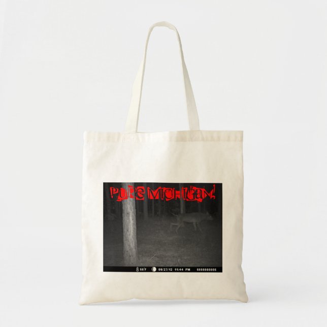 Reines schwarzes Schale-Foto U.P. Bags Michigans Tragetasche (Vorne)