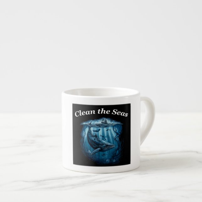 Reinigen Sie die Espresso-Tasse des Meeres Espressotasse (Vorderseite Rechts)