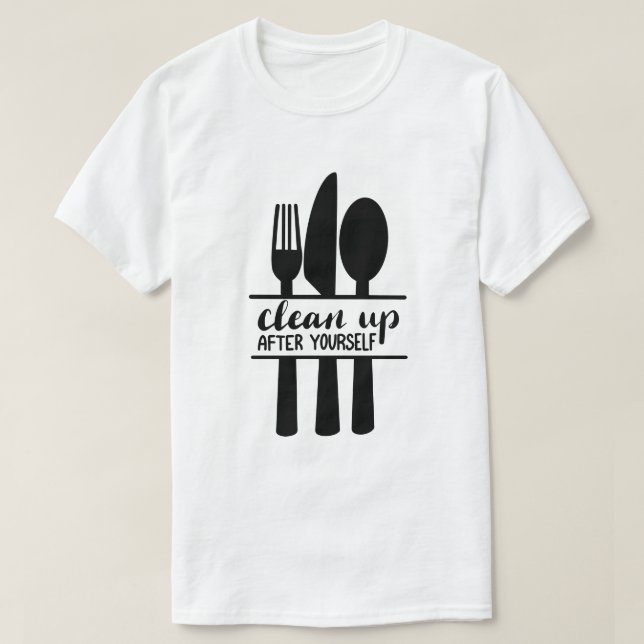 Reinigen Sie sich nach Ihrem T - Shirt (Design vorne)