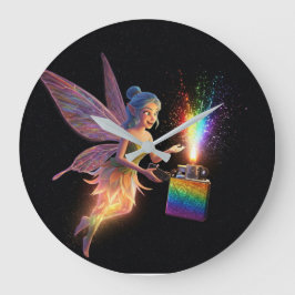 Reinigendes Brautparty Große Wanduhr