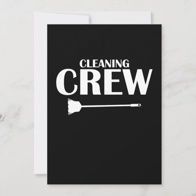 Reinigung Crew Housekeeper Housekeeping Cleaner Gr Dankeskarte (Vorderseite)
