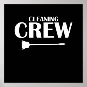 Reinigung Crew Housekeeper Housekeeping Cleaner Gr Poster