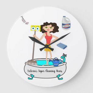 Reinigung der Lady Clock Große Wanduhr
