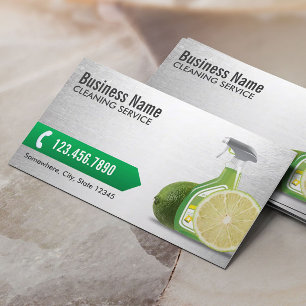 Reinigung des Hauses Silver Maid Service Housekepi Visitenkarte