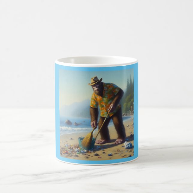 Reinigung des Strandes Kaffeetasse (Mittel)