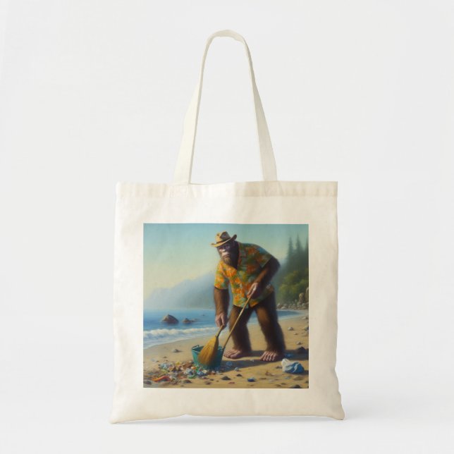 Reinigung des Strandes Tragetasche (Vorne)