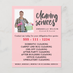 Reinigung Dienstleistungen Modern Foto Flyer