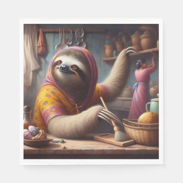 Reinigung einer Küche Serviette (Vorderseite)