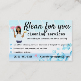 Reinigung für Ihr Unternehmen White Tiles Bubbles Visitenkarte