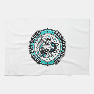 Reinigung Haus Chaos Katze Haustierliebhaber Shirt Geschirrtuch