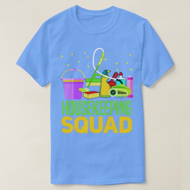Reinigung Haus Hausfrau Frühjahr T-Shirt (Design vorne)
