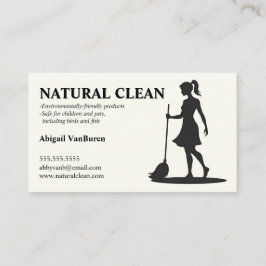 Reinigung Janitorial Housecleaning für Frauen und  Visitenkarte