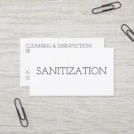 Reinigung Sanierung Desinfektion Minimal Visitenkarte