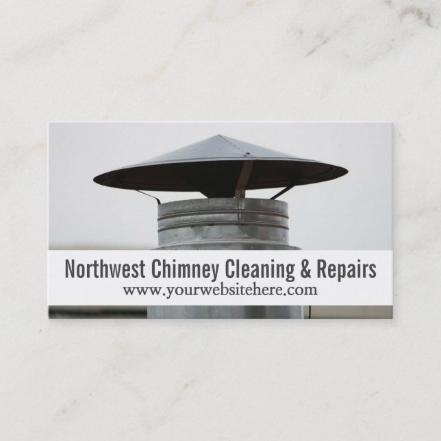 Reinigung und Reparatur von Chimney Visitenkarte (Vorderseite)