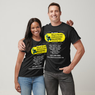 Reinigung von Powern unter Druck T-Shirt