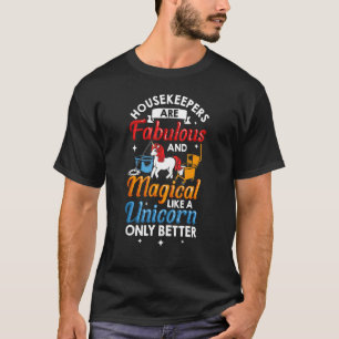 Reinigungs-Outfit-Reinigungs-Unicorn Illustration  T-Shirt