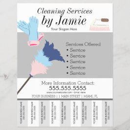 Reinigungs-Service-Business-Abreißen B Flyer