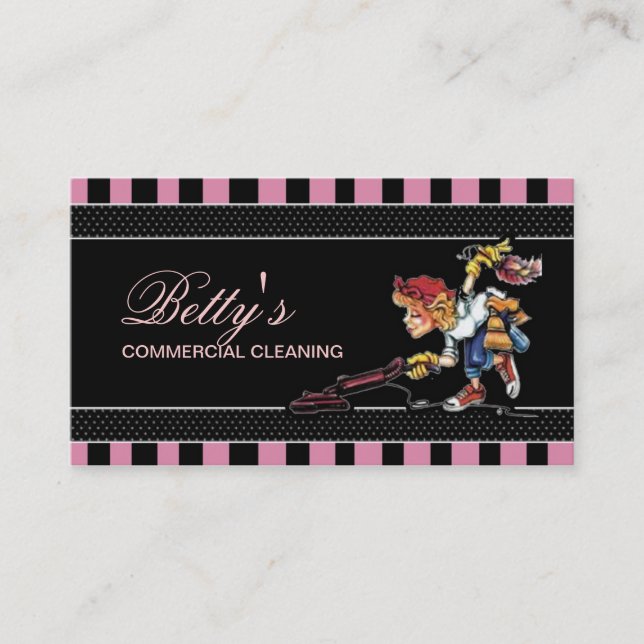 Reinigungs-Service Visitenkarte (Vorderseite)