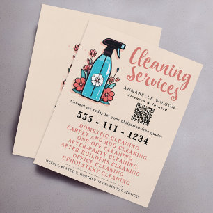 Reinigungsanstalten Spray Flasche Flyer