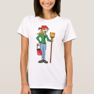 Reinigungsdame T-Shirt