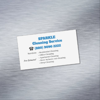 Reinigungsdienst Magnetische Visitenkarte