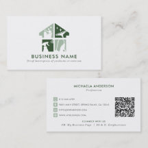 Reinigungsdienst Modernes Logo & QR-Code