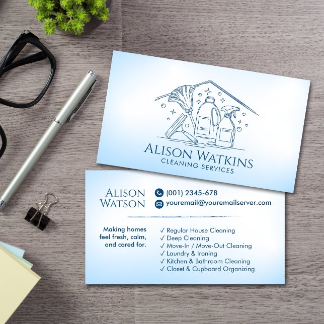 Reinigungsdienste - Art Visitenkarte (Von Creator hochgeladen)