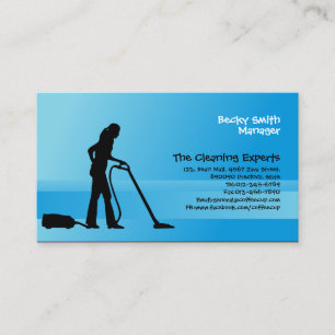 Reinigungsdienste Business Card Vakuumreiniger Visitenkarte