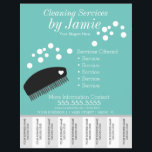 Reinigungsdienste Business Tee Off Strips Flyer<br><div class="desc">Moderne Flyer für Reinigungsservice</div>
