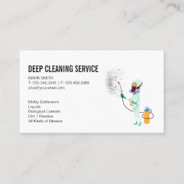 Reinigungsdienste | Cleaner-Typ Visitenkarte