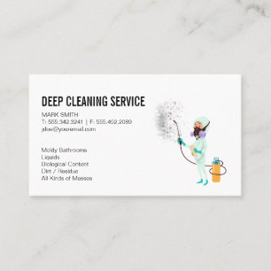 Reinigungsdienste Cleaner-Typ Visitenkarte