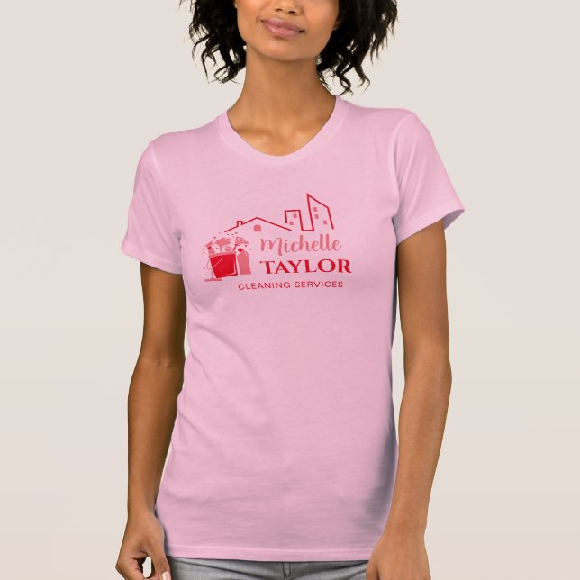 Reinigungsdienste für berufliches Haus und Büros T-Shirt (Vorderseite)