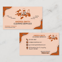 Reinigungsdienste für Berufliches Orange-Logo