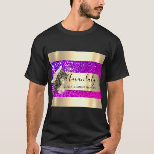 Reinigungsdienste Haushaltshaus Behaltend Gold Lil T-Shirt